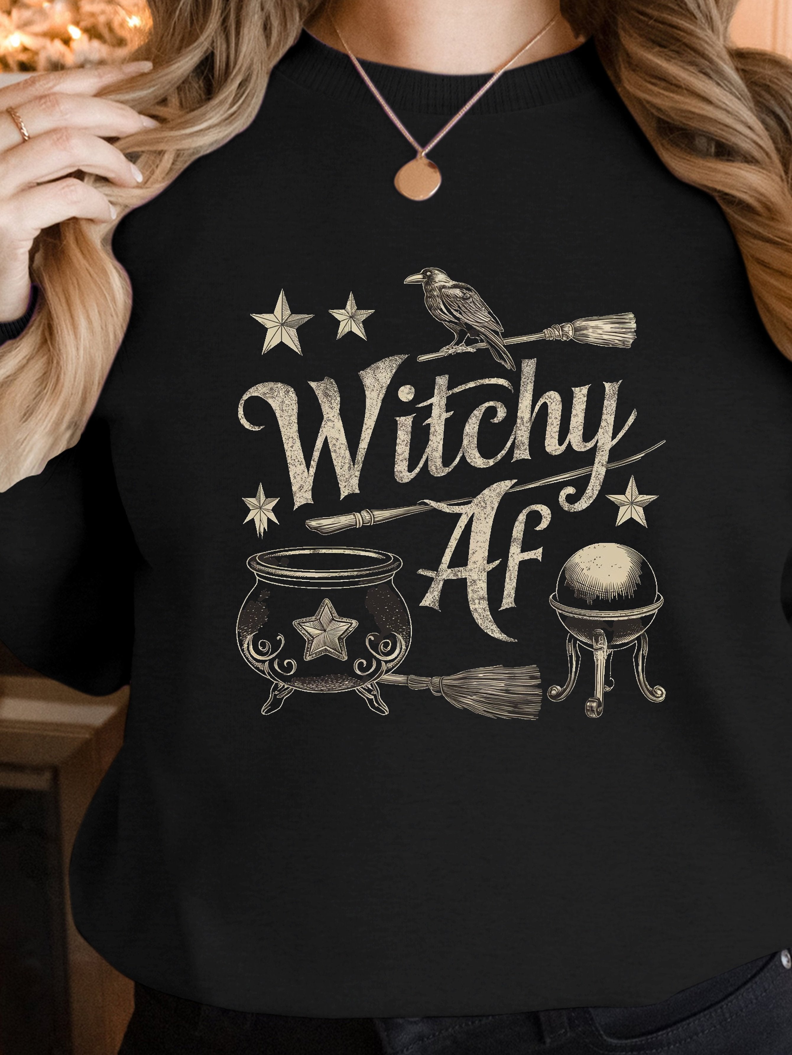 Witchy AF women's sweatshirts