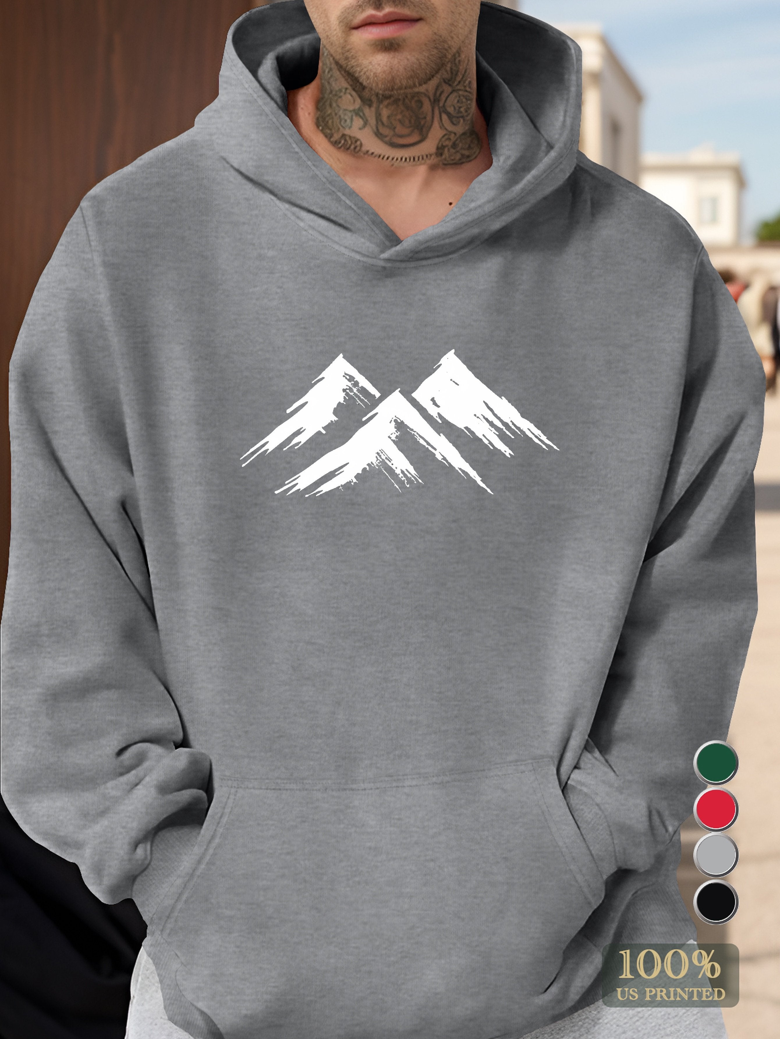 Vintage Mountain Logo Men's hooded sweatshirt