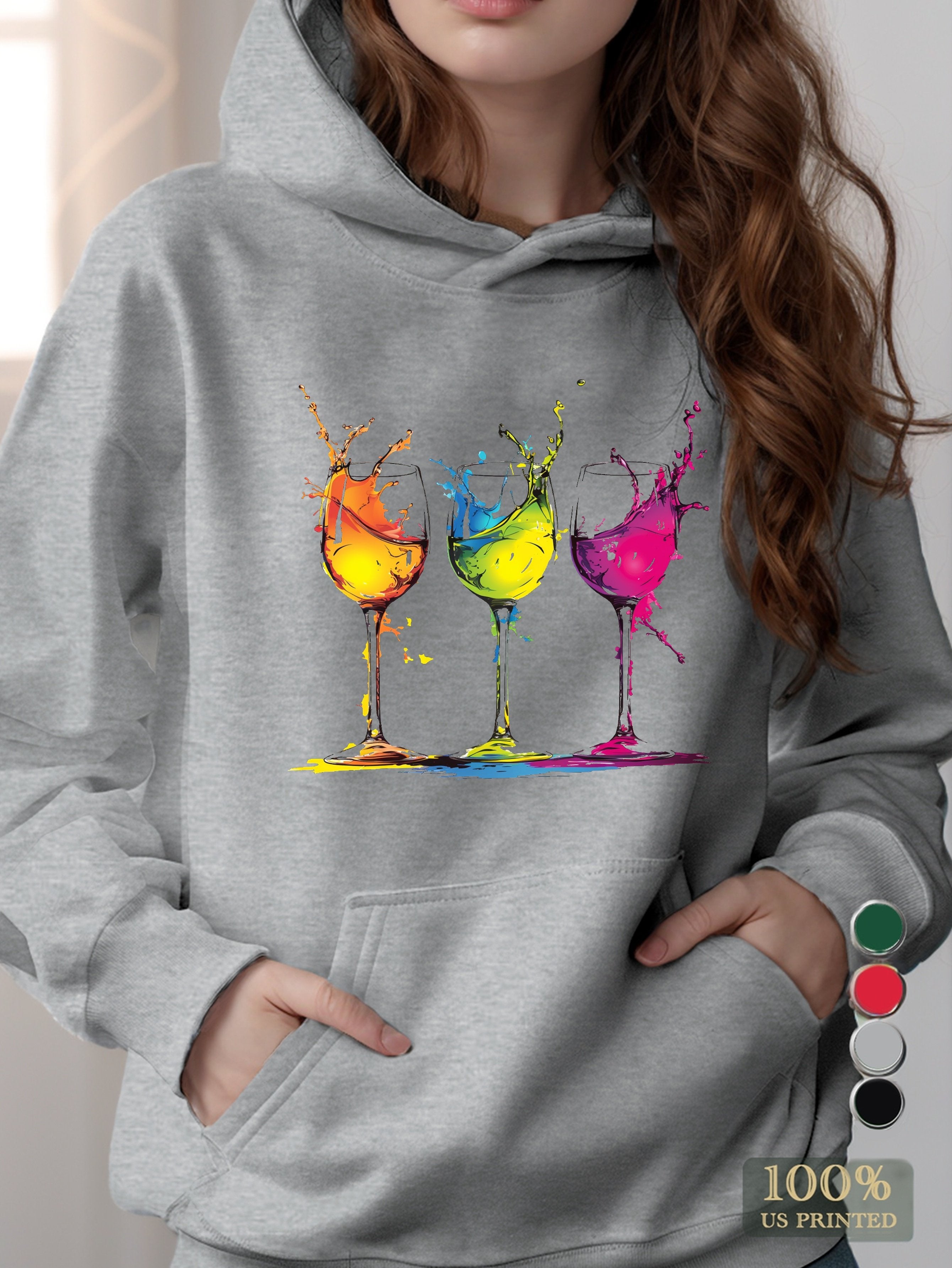 graphic women's hooded sweatshirt