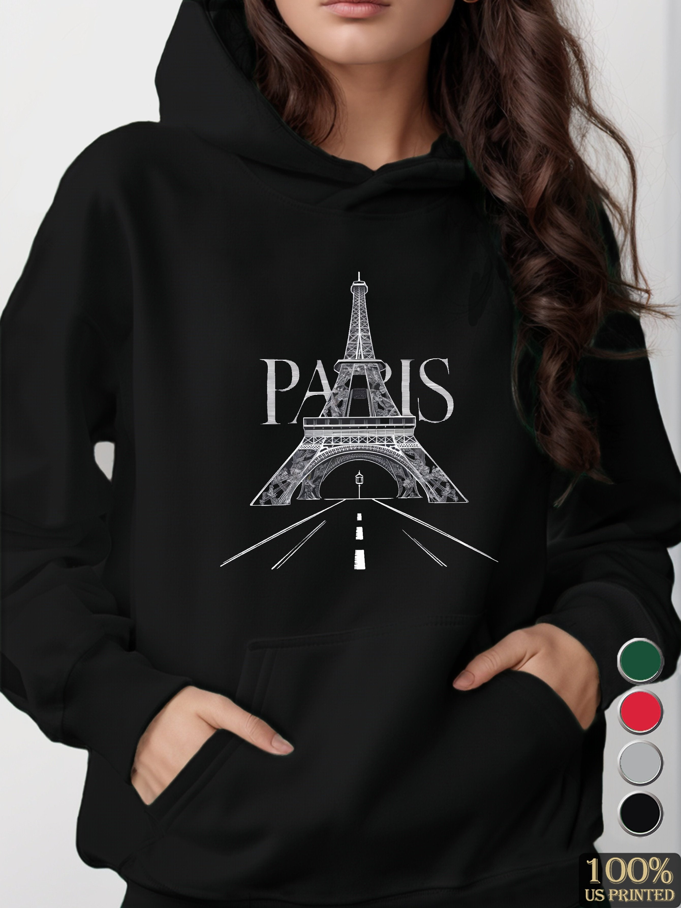 PARIS women's hooded sweatshirt