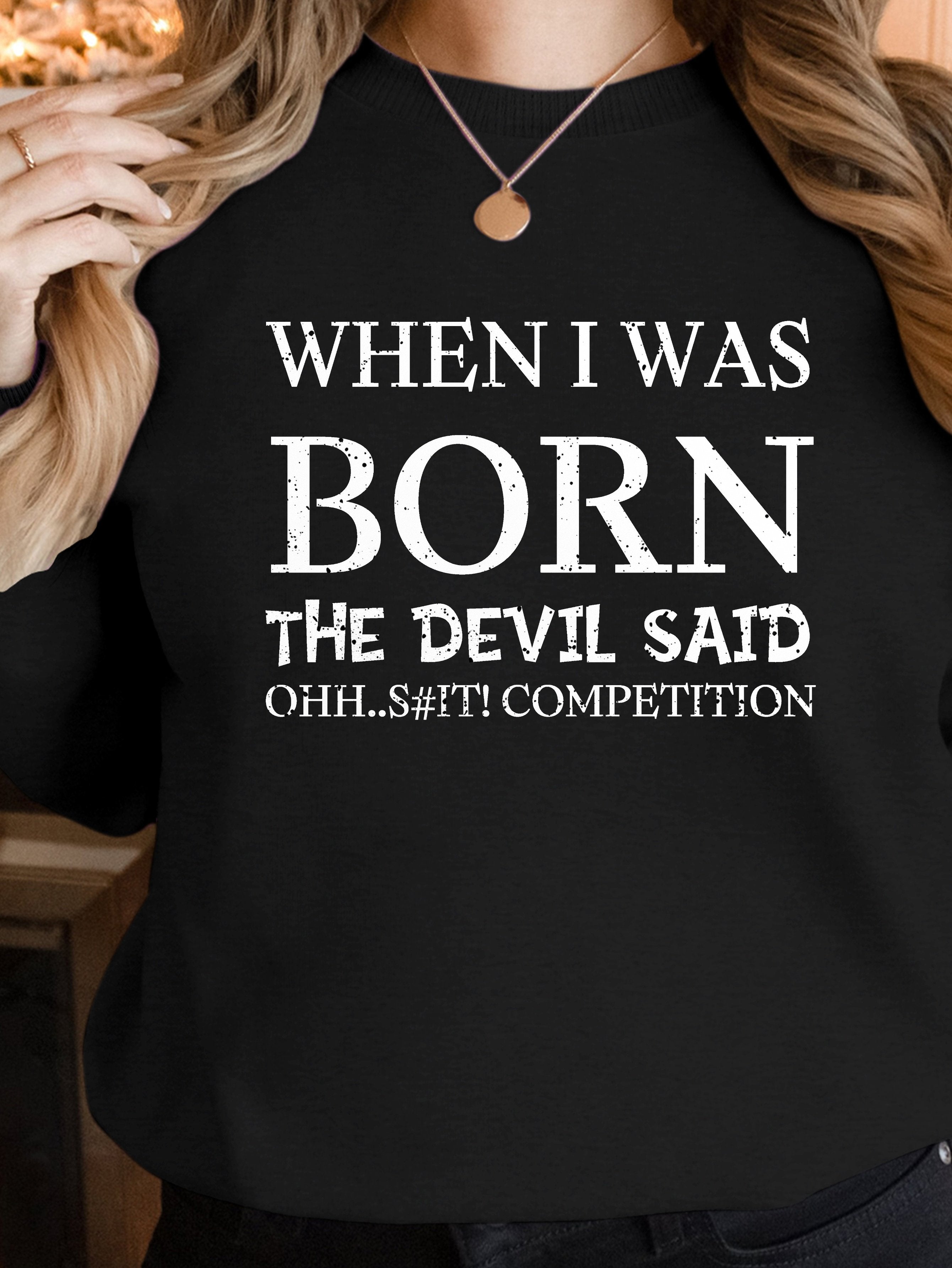 Born devil competition women's sweatshirts