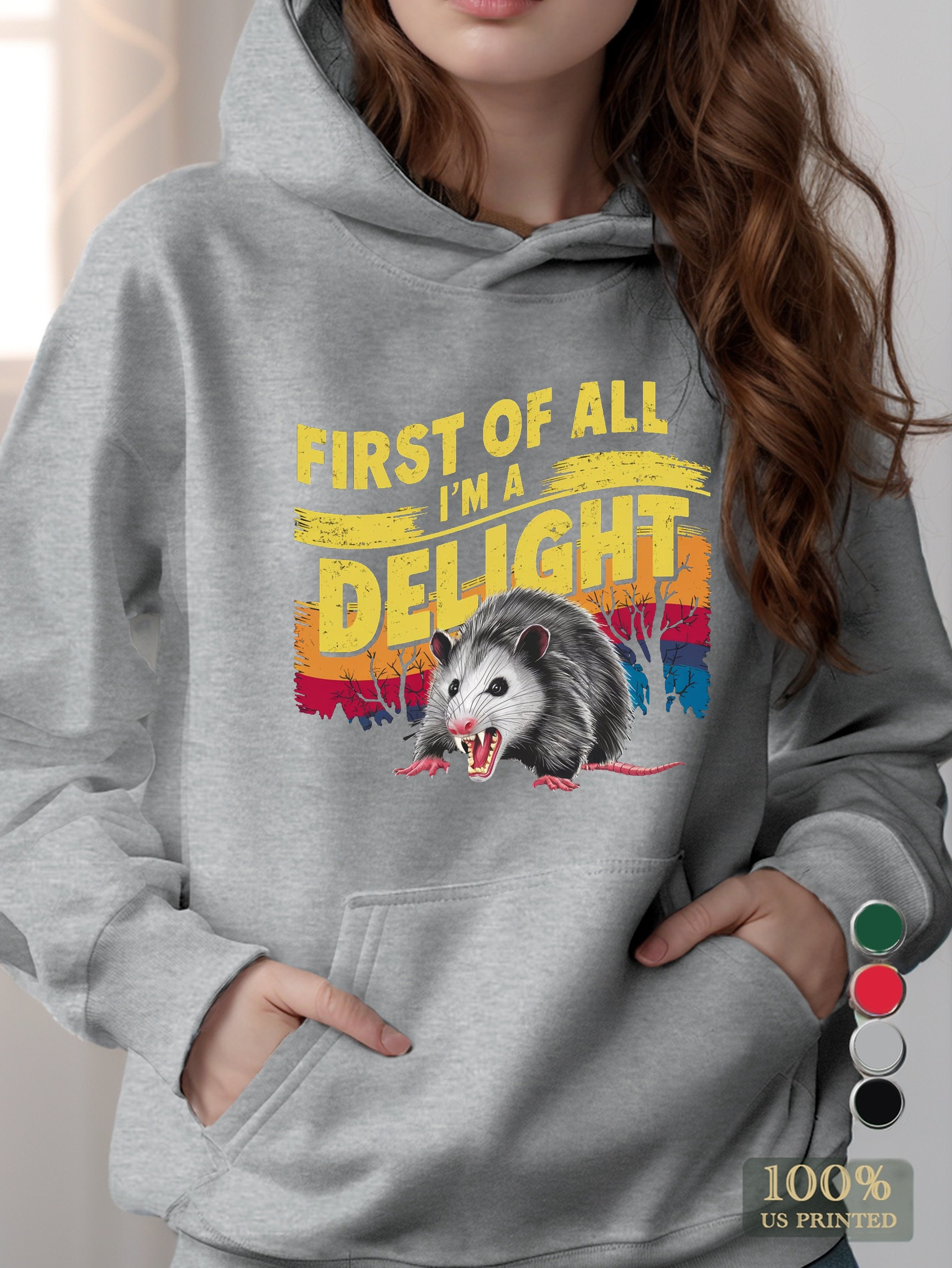 graphic women's hooded sweatshirt