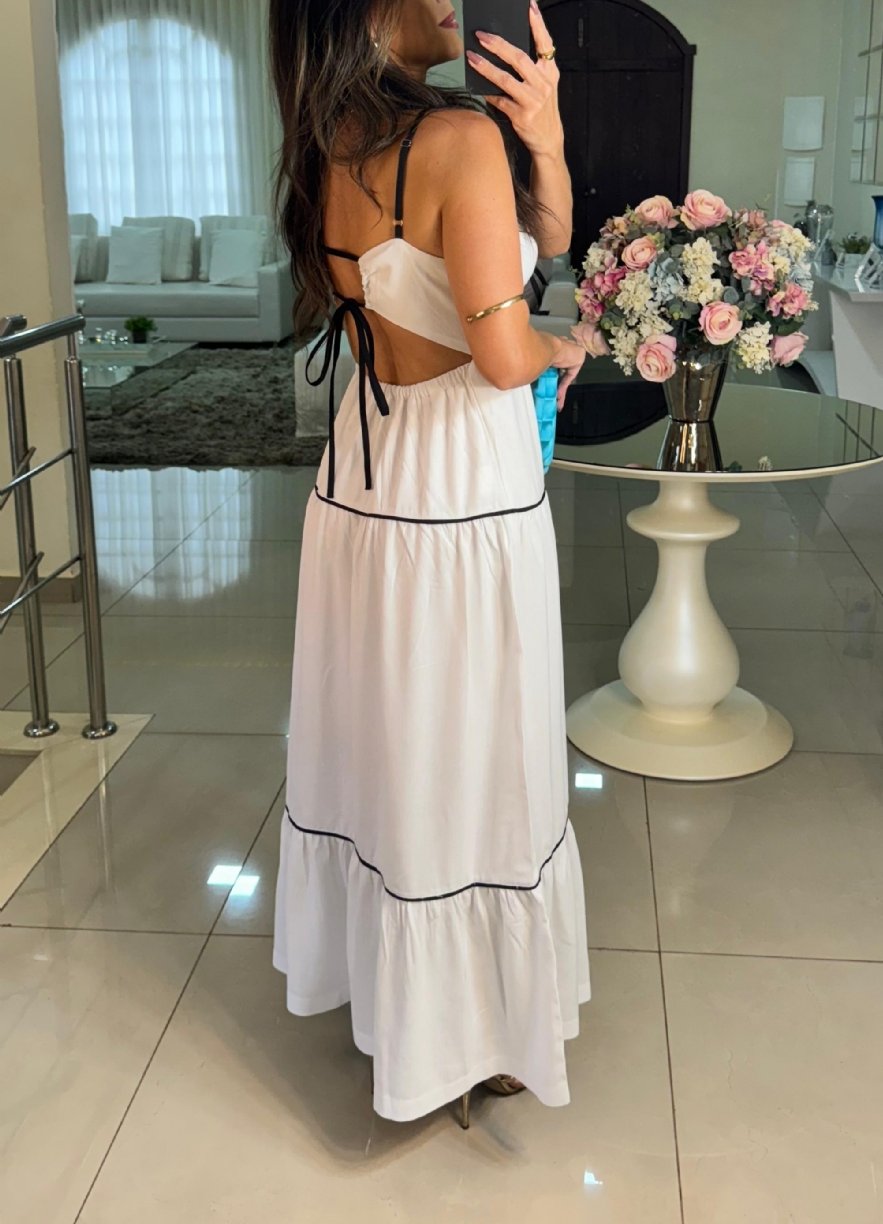 Women's Elegant White Party Dress