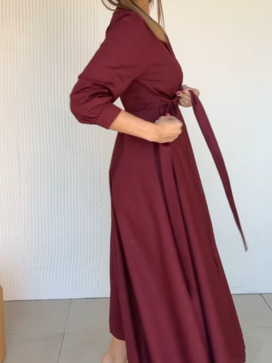 Warp Demure Shirt Maxi Dress