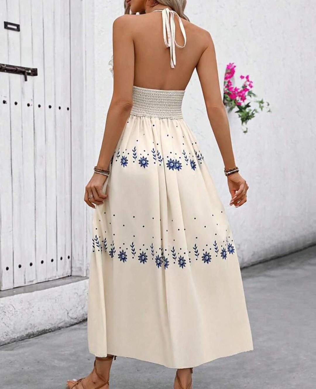 Women Summer Vacation Style Printed Dress